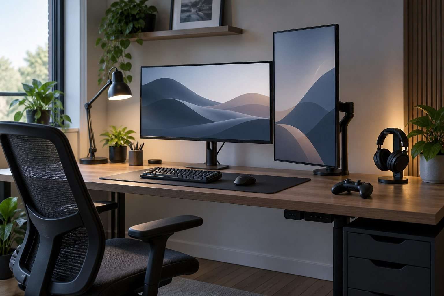 Dos monitores, menos caos: guía de ergonomía, resolución y conexiones